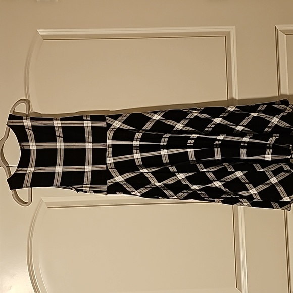 EUC Torrid 00 ponte plaid midi dress - Picture 4 of 8